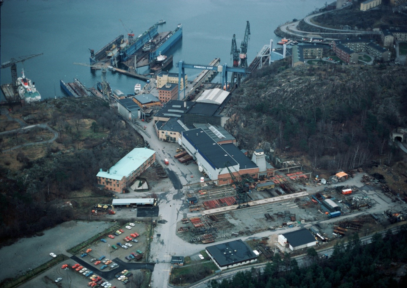 Finnboda varv 1984. Fotograf Ingvar Lundkvist. Statens maritima muséer. LD99-0312