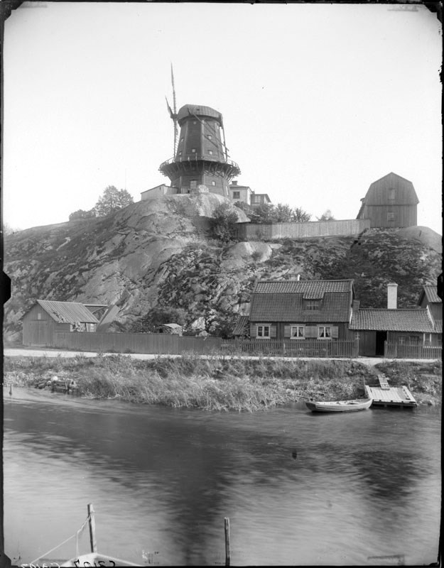 Kvarnen vid Danviksklippan på 1880-talet.  Fotograf Carl Curman. Stockholms stadsmuseumFotonummer C 3107