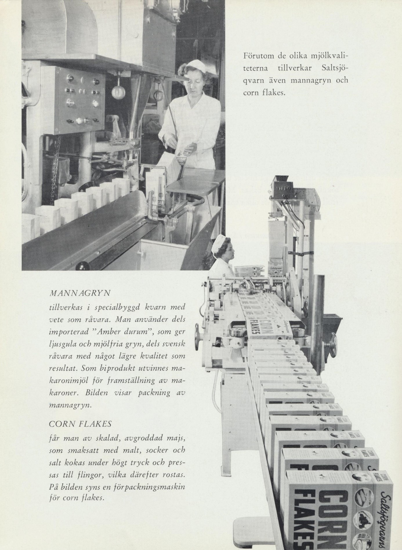 Ur en broschyr från Kejsarkronan på 1950-talett. 